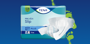 En förpackning med TENA ProSkin Slip 